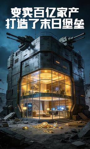 短剧《变卖百亿家产，打造了末日堡垒》海报