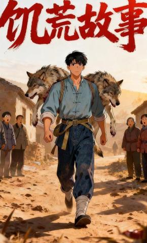 短剧《饥荒故事》海报