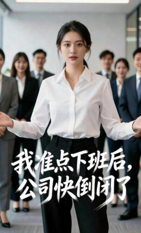 短剧《我准点下班后，公司快倒闭了》海报