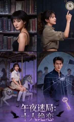 短剧《午夜迷局：十人绝恋》海报