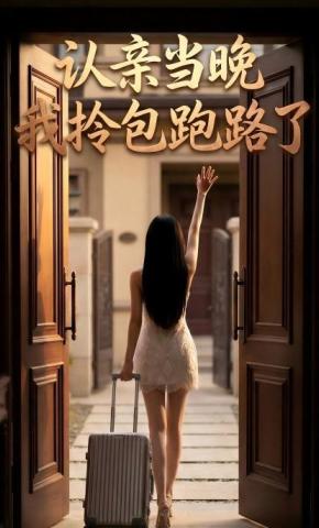 短剧《认亲当晚我拎包跑路了》海报