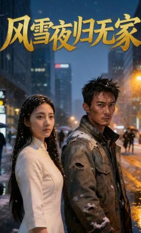 短剧《风雪夜归无家》海报