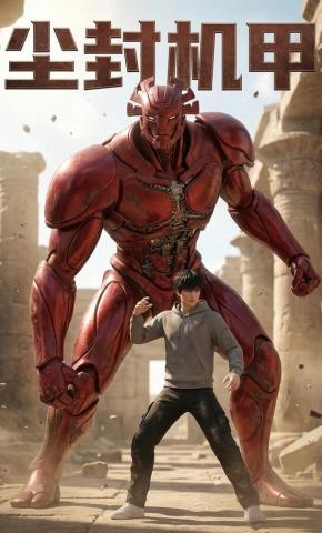 短剧《尘封机甲》海报