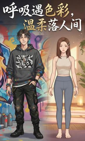 短剧《呼吸遇色彩，温柔落人间》海报