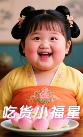 短剧《吃货小福星》海报