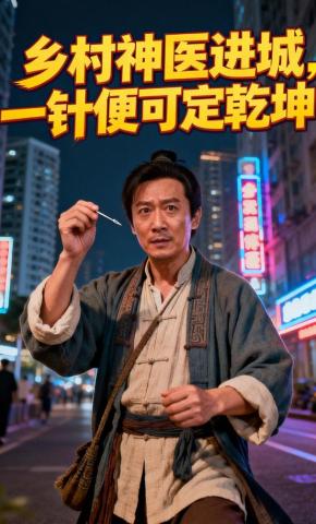 短剧《乡村神医进城，一针便可定乾坤》海报