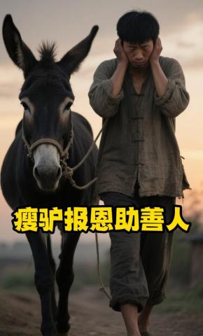 短剧《瘦驴报恩助善人》海报