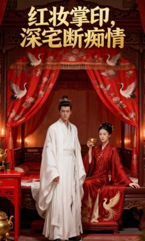 短剧《红妆掌印，深宅断痴情》海报