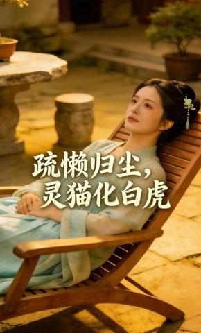 短剧《疏懒归尘，灵猫化白虎》海报