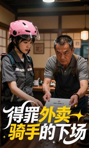 短剧《得罪外卖骑手的下场》海报