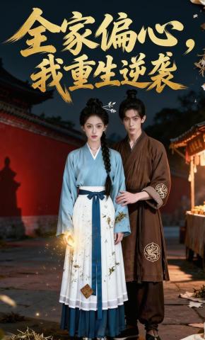短剧《全家偏心，我重生逆袭》海报