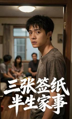 短剧《三张签纸半生家事》海报