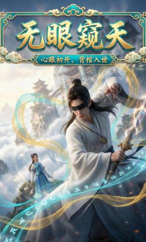 短剧《无眼窥天：心眼初开，背棺入世》海报