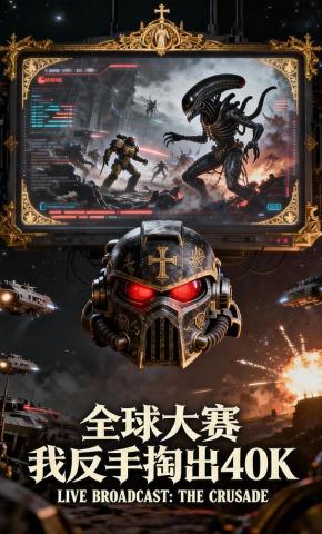 短剧《全球大赛，我反手掏出40K》海报