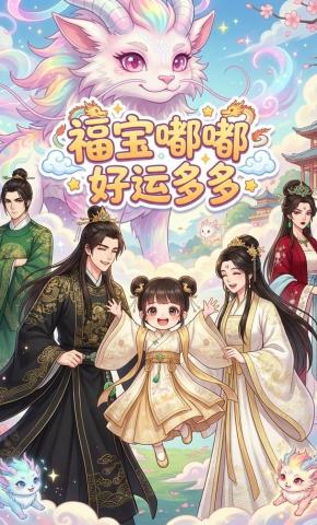 短剧《福宝嘟嘟，好运多多》海报