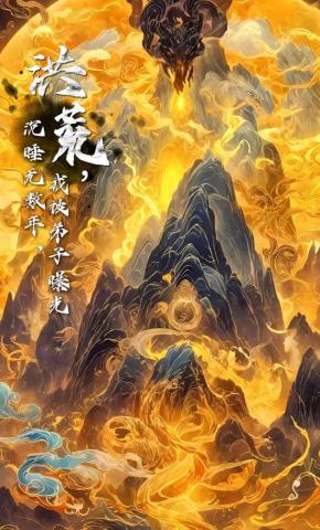 短剧《洪荒，沉睡无数年，我被弟子曝光》海报