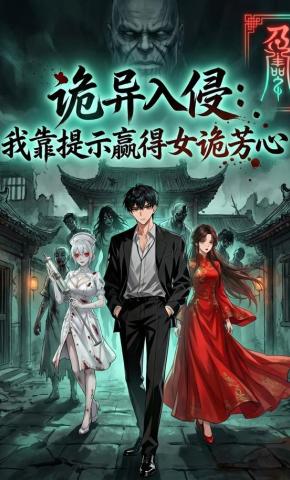 短剧《诡异入侵：我靠提示赢得女诡芳心》海报