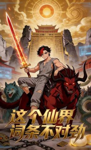 短剧《这个仙界词条不对劲》海报