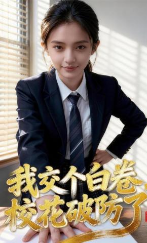 短剧《我交个白卷，校花破防了》海报