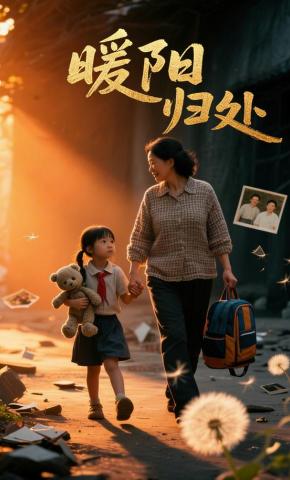 短剧《暖阳归处》海报