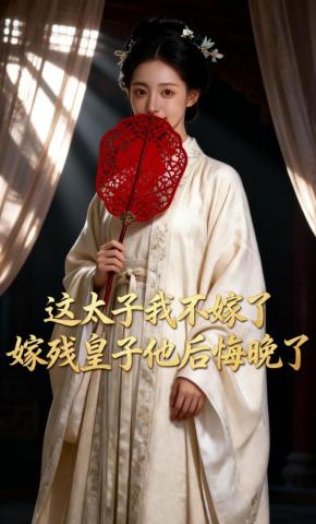 短剧《这太子我不嫁了，嫁残皇子他后悔晚了》海报