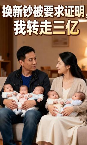 短剧《换新钞被要求证明，我转走三亿》海报