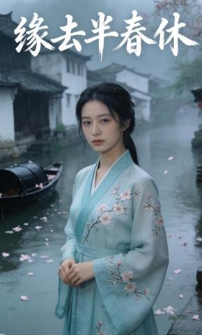 短剧《缘去半春休》海报