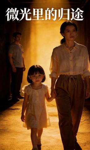 短剧《微光里的归途》海报