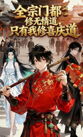 短剧《全宗门都修无情道，只有我修喜庆道》海报