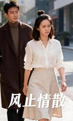 短剧《风止情散》海报