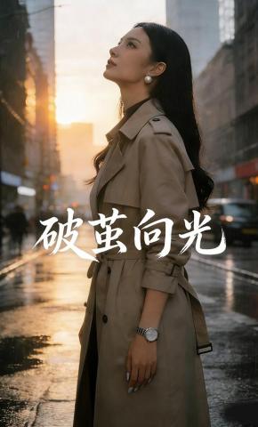 短剧《破茧，向光》海报