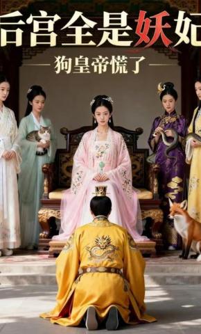 短剧《后宫全是妖妃，狗皇帝慌了》海报