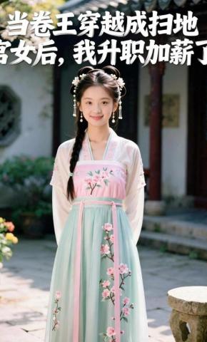 短剧《当卷王穿越成扫地宫女后，我升职加薪了》海报