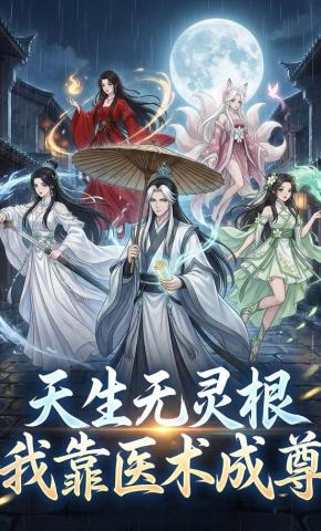 短剧《天生无灵根，我靠医术成尊》海报