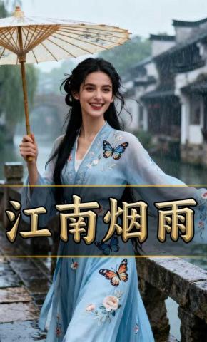 短剧《江南烟雨》海报