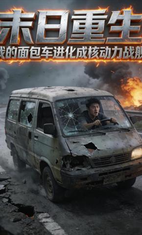 短剧《末日重生：我的面包车进化成核动力战舰》海报