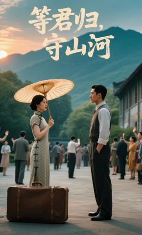 短剧《等君归，守山河》海报