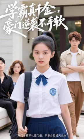 短剧《学霸真千金，豪门逆袭不手软》海报