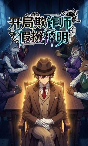 短剧《开局欺诈师，假扮神明》海报