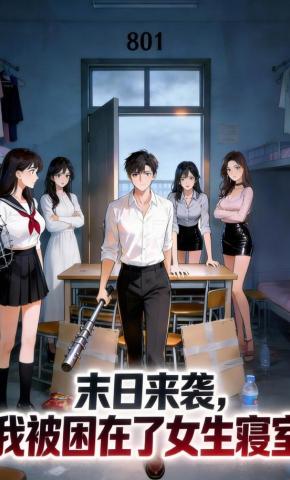 短剧《末日来袭，我被困在了女生寝室》海报