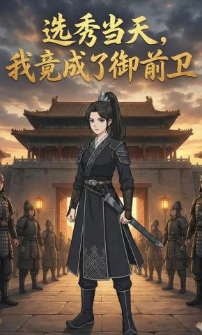 短剧《选秀当天，我竟成了御前卫》海报