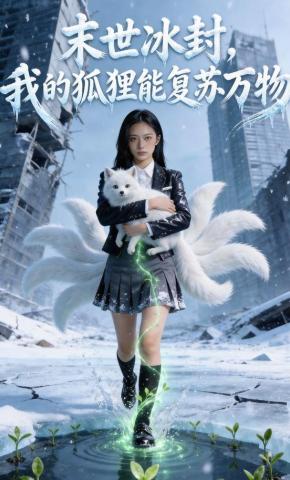 短剧《末世冰封，我的狐狸能复苏万物》海报