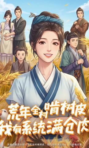 短剧《荒年全村啃树皮，我有系统满仓肉》海报