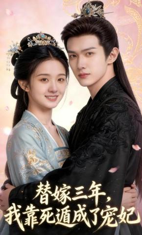 短剧《替嫁三年，我靠死遁成了宠妃》海报