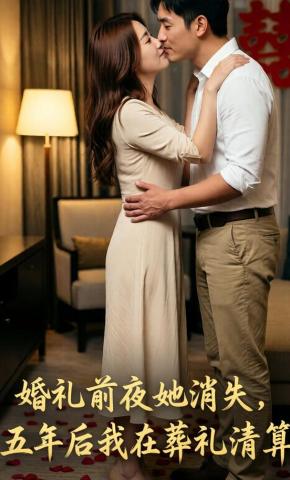 短剧《婚礼前夜她消失，五年后我在葬礼清算》海报