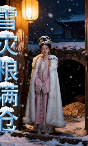 短剧《雪灾粮满仓》海报