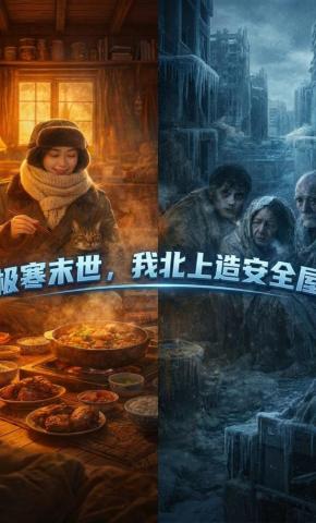 短剧《极寒末世，我北上造安全屋》海报
