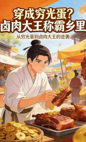 短剧《穿成穷光蛋？卤肉大王称霸乡里》海报