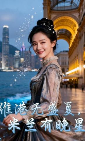 短剧《维港无盛夏，米兰有晚星》海报