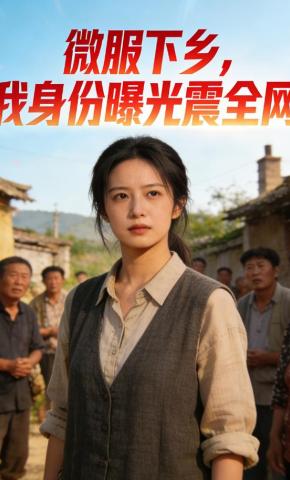 短剧《微服下乡，我身份曝光震全网》海报